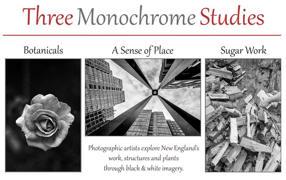 Three Monochrome Studies black and white photography exhibit at Hotel Thaxter in Portsmouth NH