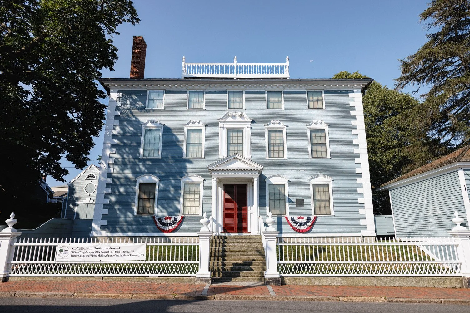The historic John Paul Jones House in downtown Portsmouth, New Hampshire, an important Revolutionary-era landmark and museum.