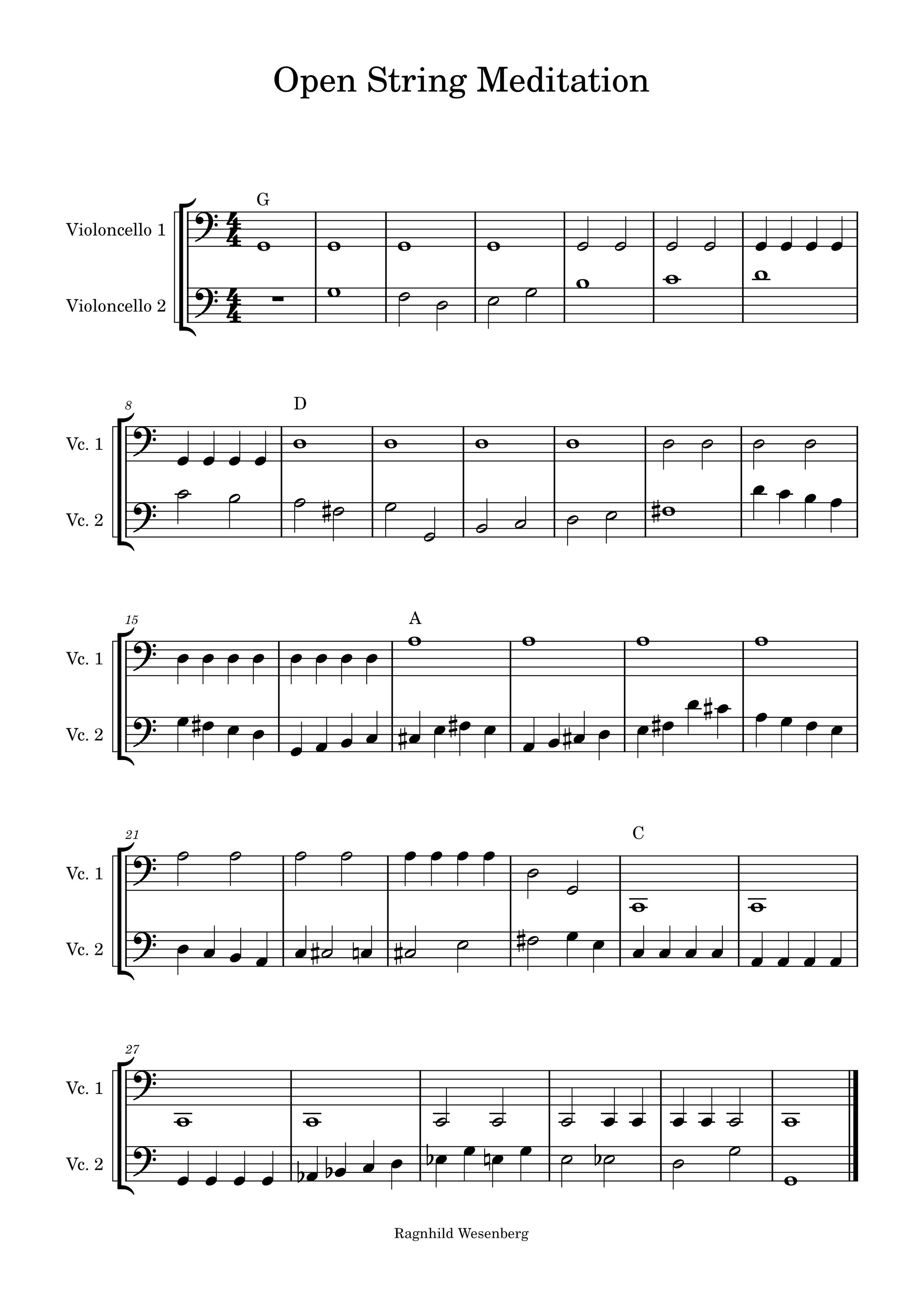Open String Meditation