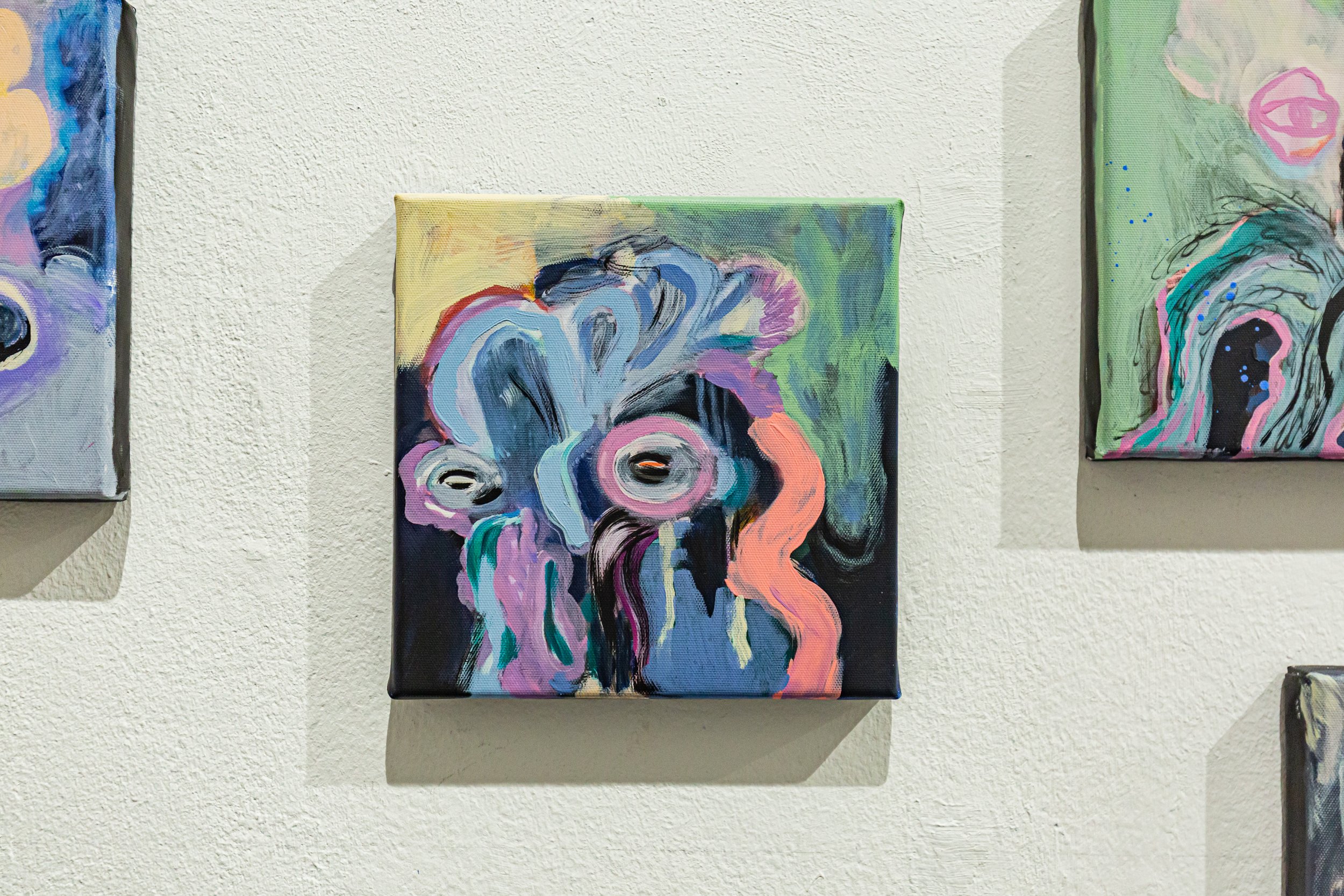 “Simon, 31”, 2024, acrylic on canvas, 20 x 20 cm
