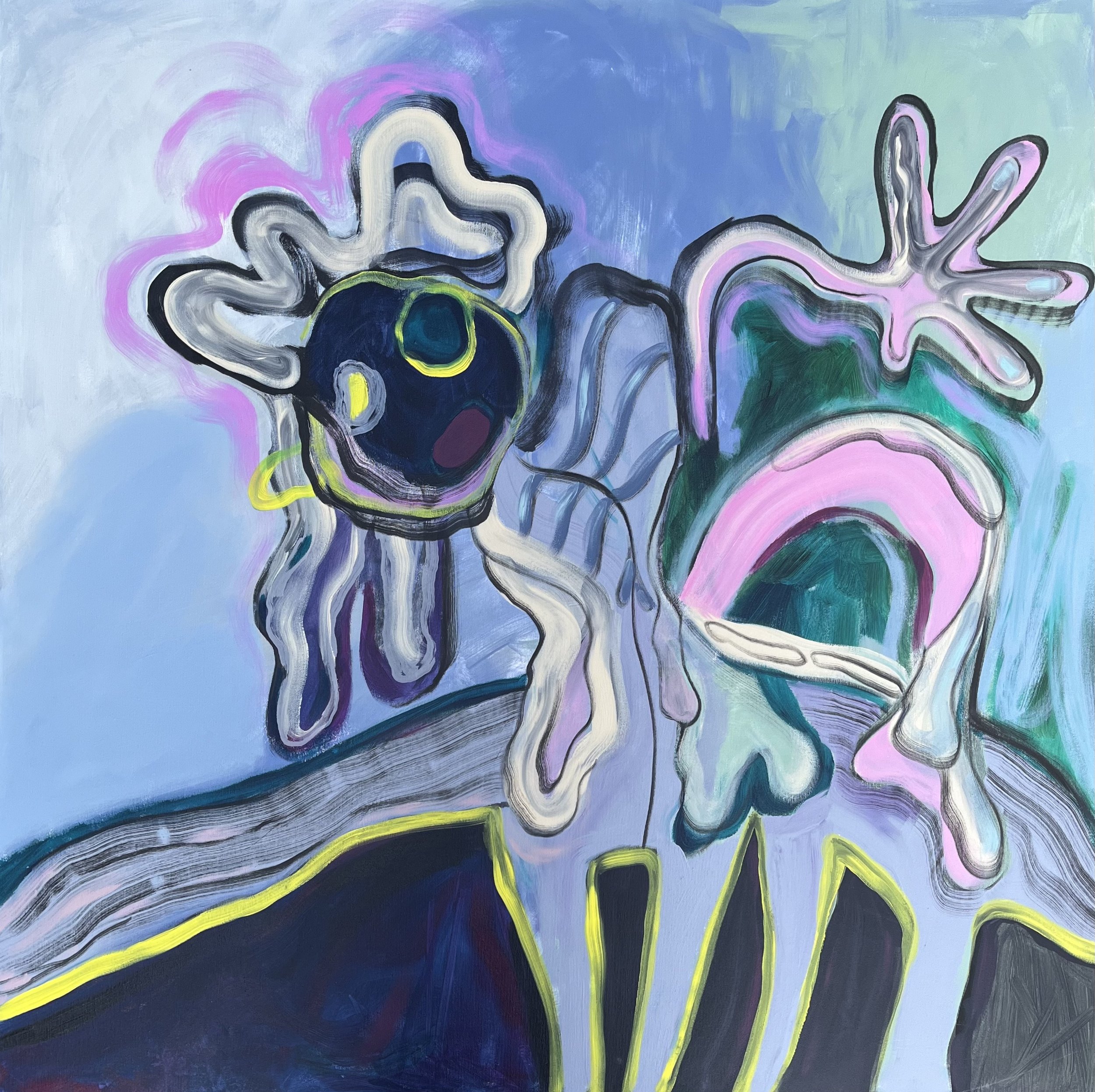 “Jasper, 40”, 2024, acrylic on canvas, 120x120 cm