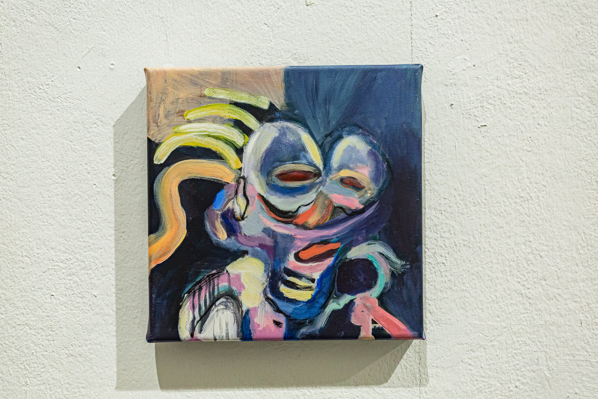 “Moritz, 44”, 2024, acrylic on canvas, 20 x 20 cm