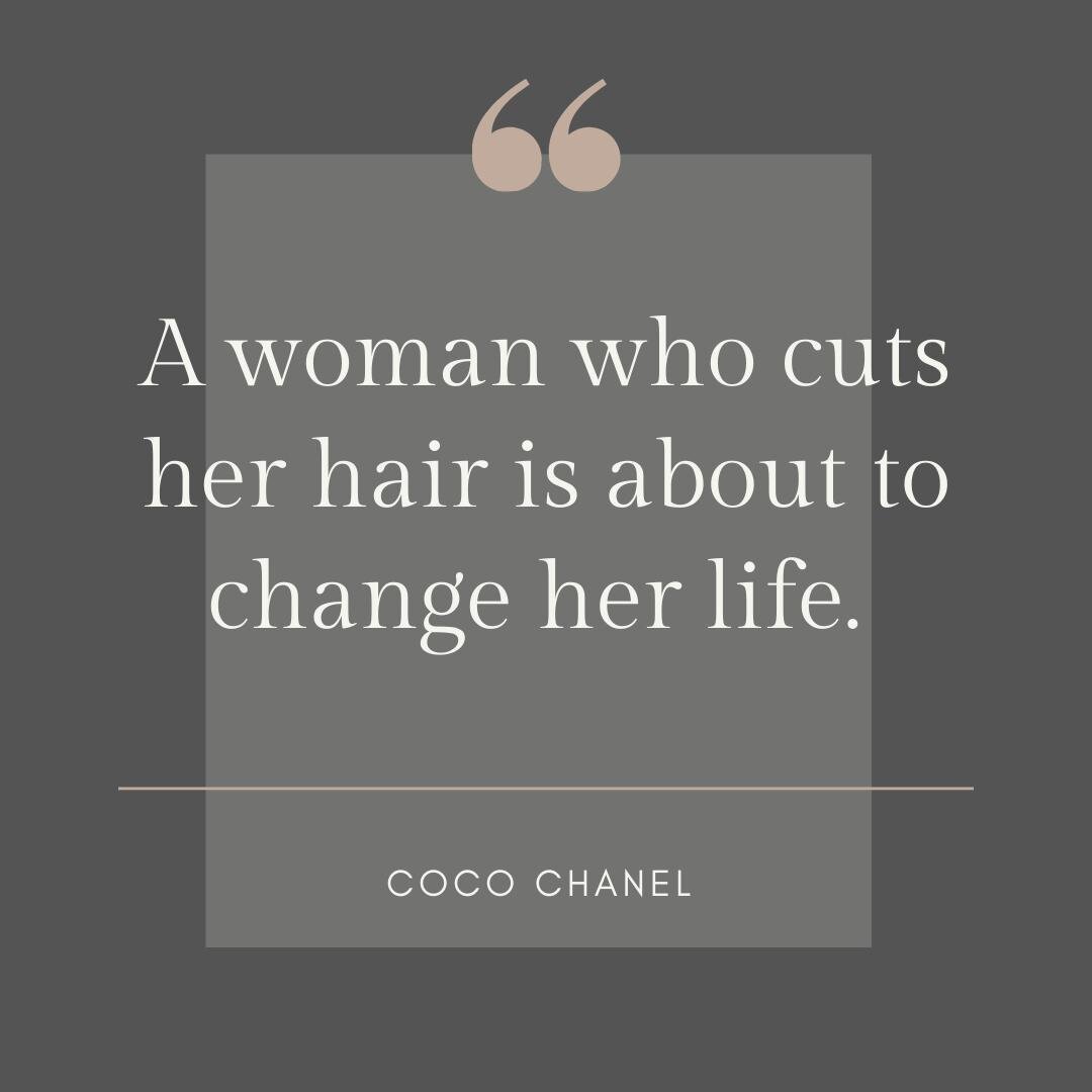 A woman who cuts her hair is about to change her life. 
~ Coco Chanel 💋

🐛🦋

I always feel like a new, more excited version of me when I change up my hair! 💁&zwj;♀️

I think it's time to get liberated! 💇&zwj;♀️

#makeovermonday #loveyourself #ch