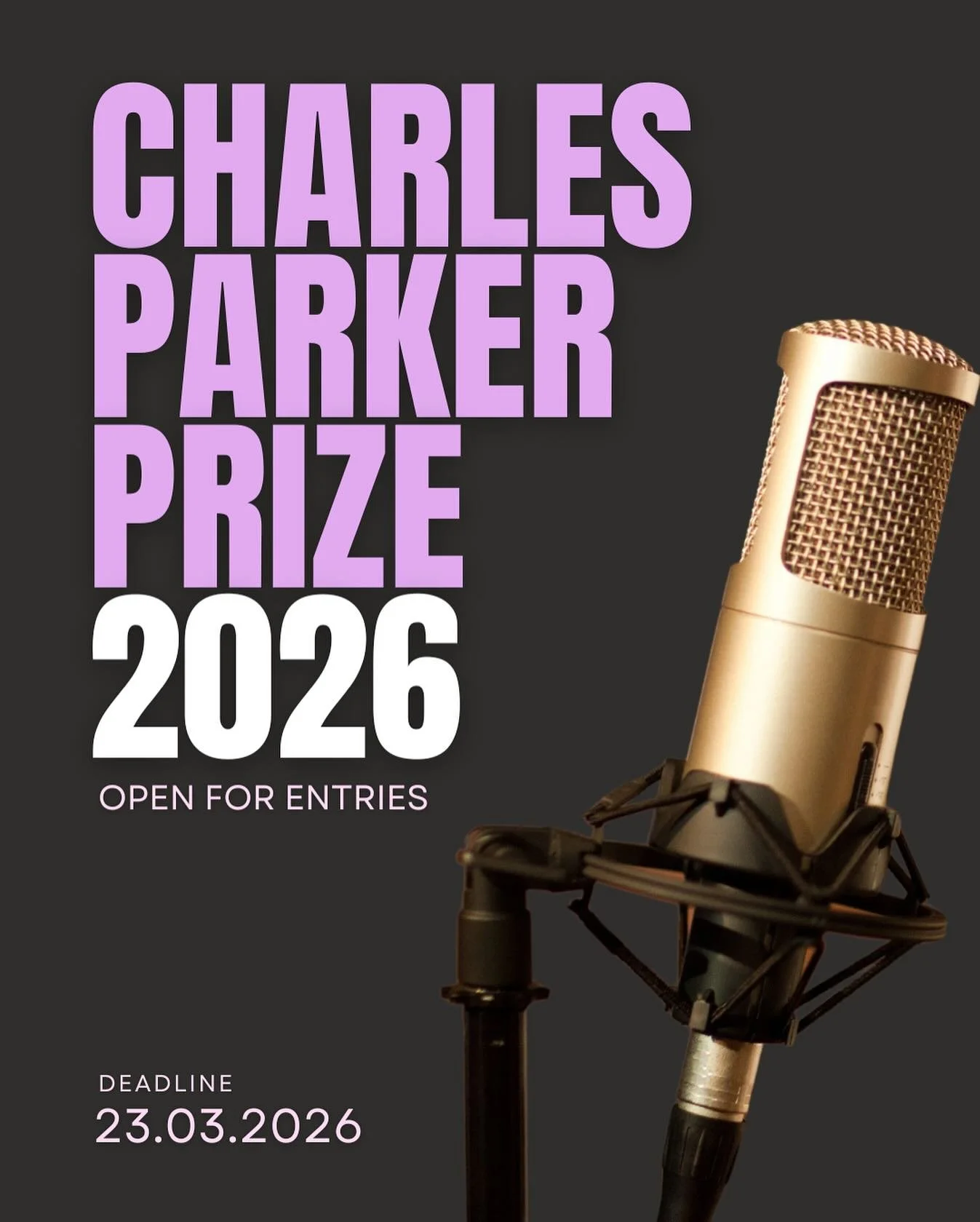 🎙️ Entries for the 2026 Charles Parker Prize are now open!

We are looking for outstanding student audio features that capture real lives, real voices and real stories with originality and imagination.

📅 Deadline: 11:59pm, 23 March 2026

 🔗 All i