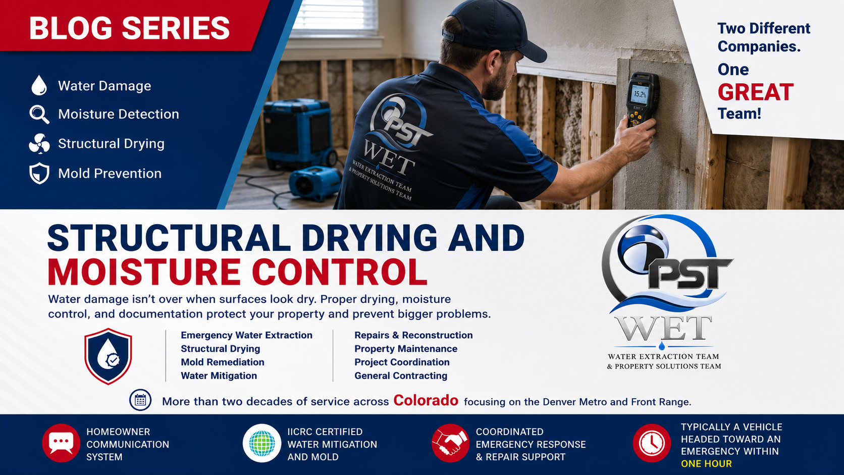 Structural Drying and Moisture Control: The Part of Water Damage You Cannot See