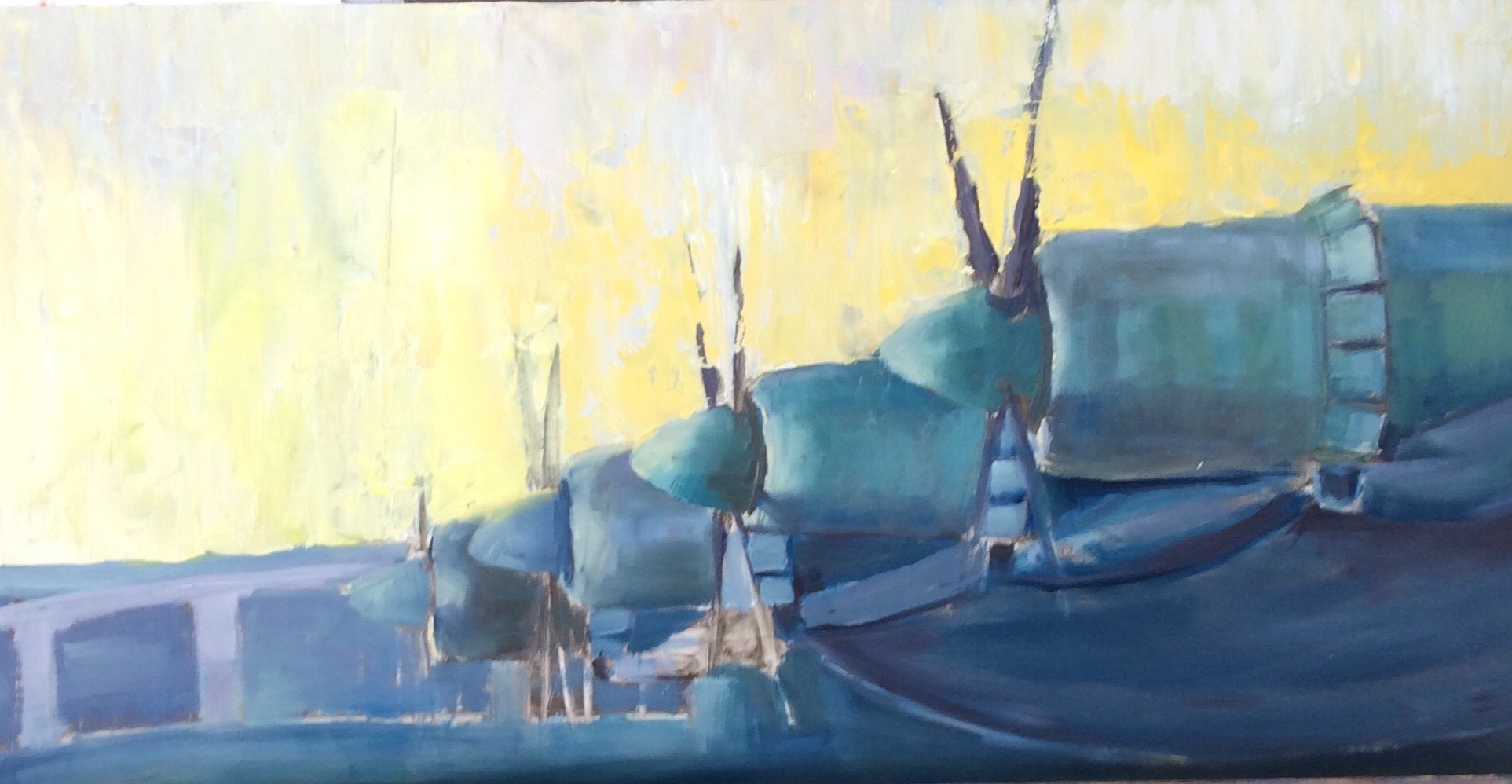 Stumbled across this photo of a long gone painting. I really have to stop tossing them lol. I'm pretty brutal on studio clean out days (today is one of them). Getting ready for the next big one!