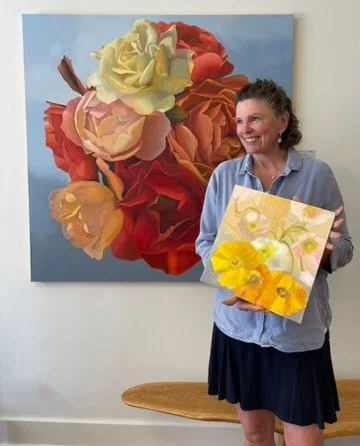 Had a wonderful time painting at @joflemingart on May Day! It was great to chat with all of the other flower lovers strolling the streets of downtown Annapolis. Thanks for stopping in. Reception is this Saturday (May 9th) from 5-8. All are welcome. S