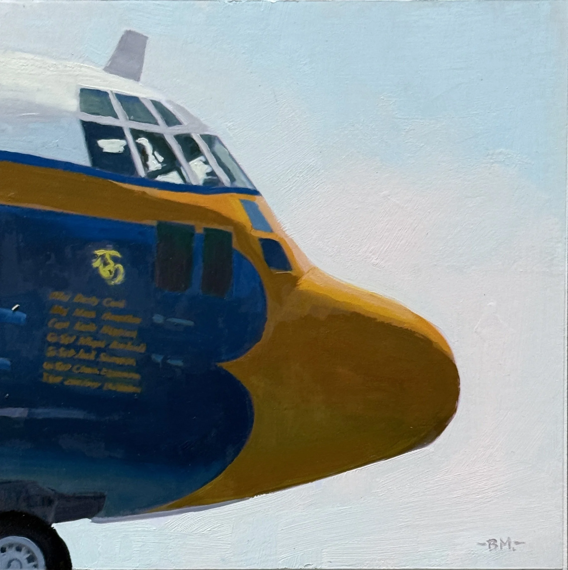 Fat Albert 2015 | 6" x 6" check this | Oil on Paper