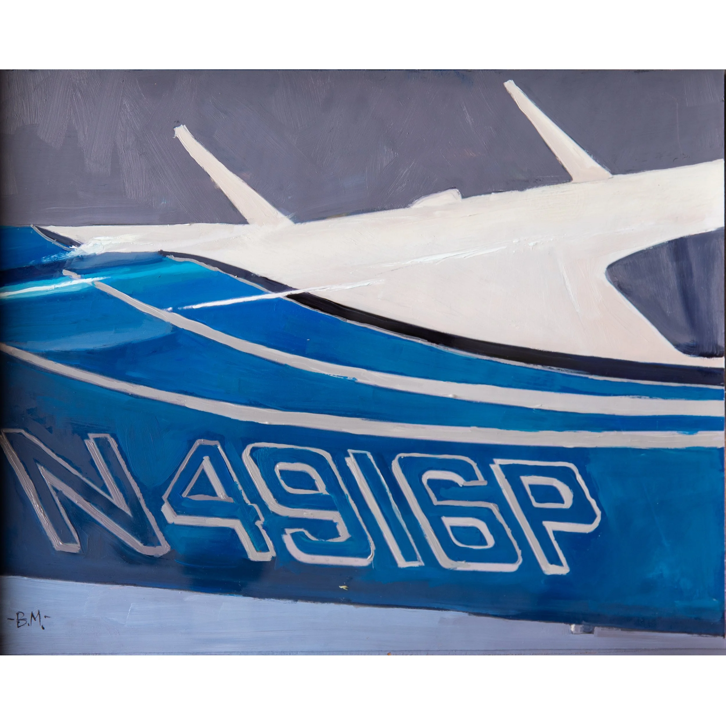 N4916P Piper Apache| 8" x 10" | Oil on Paper | Unframed