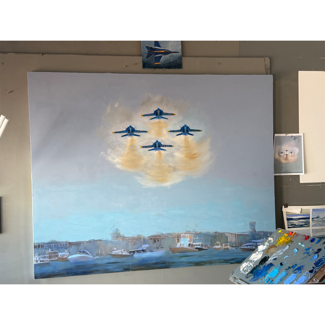 Angels over the Academy | 40" x 60" | Oil on Canvas | IN PROGRESS