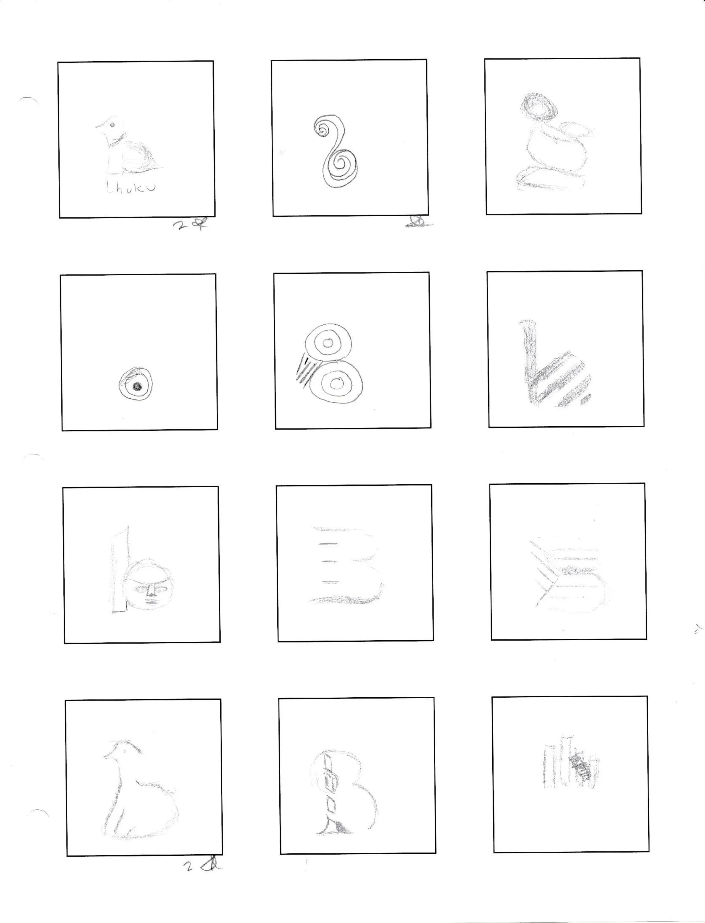 Image of Bhuku logo thumbnail sketches