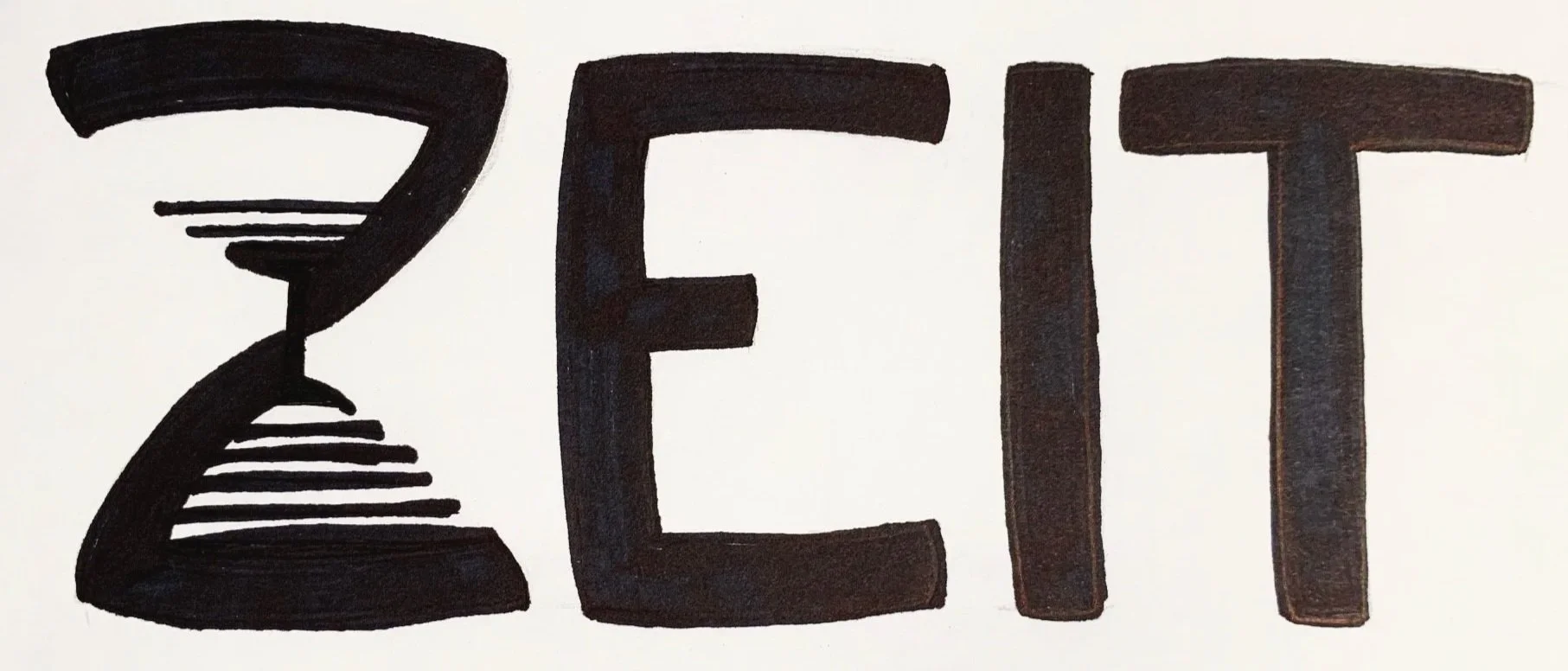 Image of a drawn Zeit logo comp