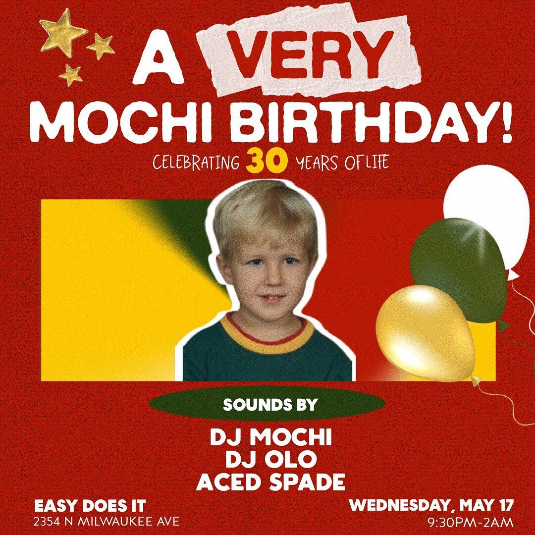 🎊It&rsquo;s up! Hitting the three decade mark next week (🫣) and throwing a lil party to celebrate. Come by @easydoesitchicago next Wednesday, May 17 for the festivities🍷 Totally free! Early arrival suggested 🫡