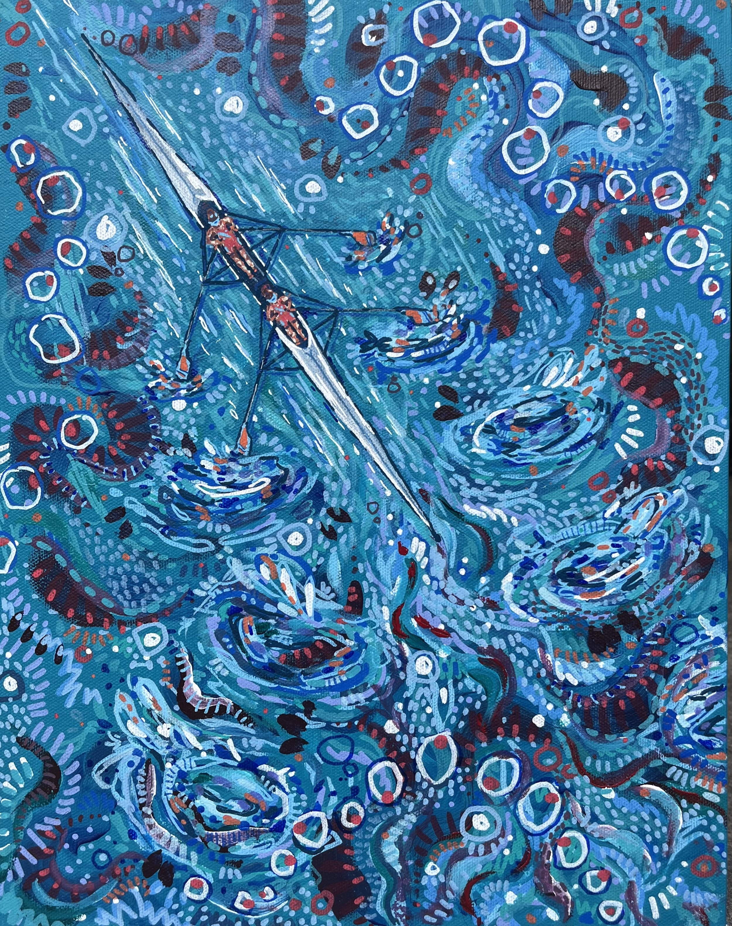 Swirling Double Print