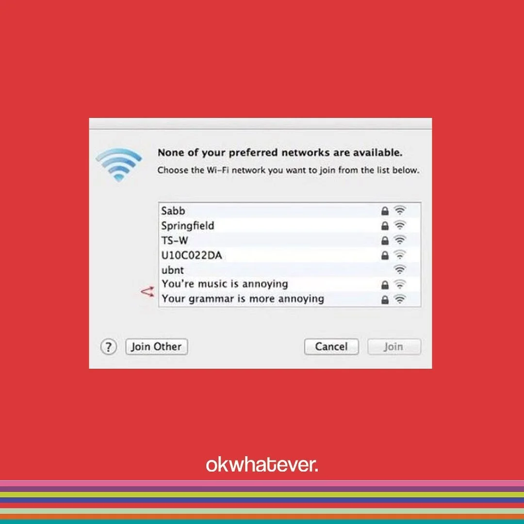 avoid the hassle of communicating through wifi names and pass a card instead🤧👨&zwj;💻

ok whatever cards will have the perfect collection just for you!

passive aggressive thoughts and desires placed into pocket sized cards to be given to anyone at