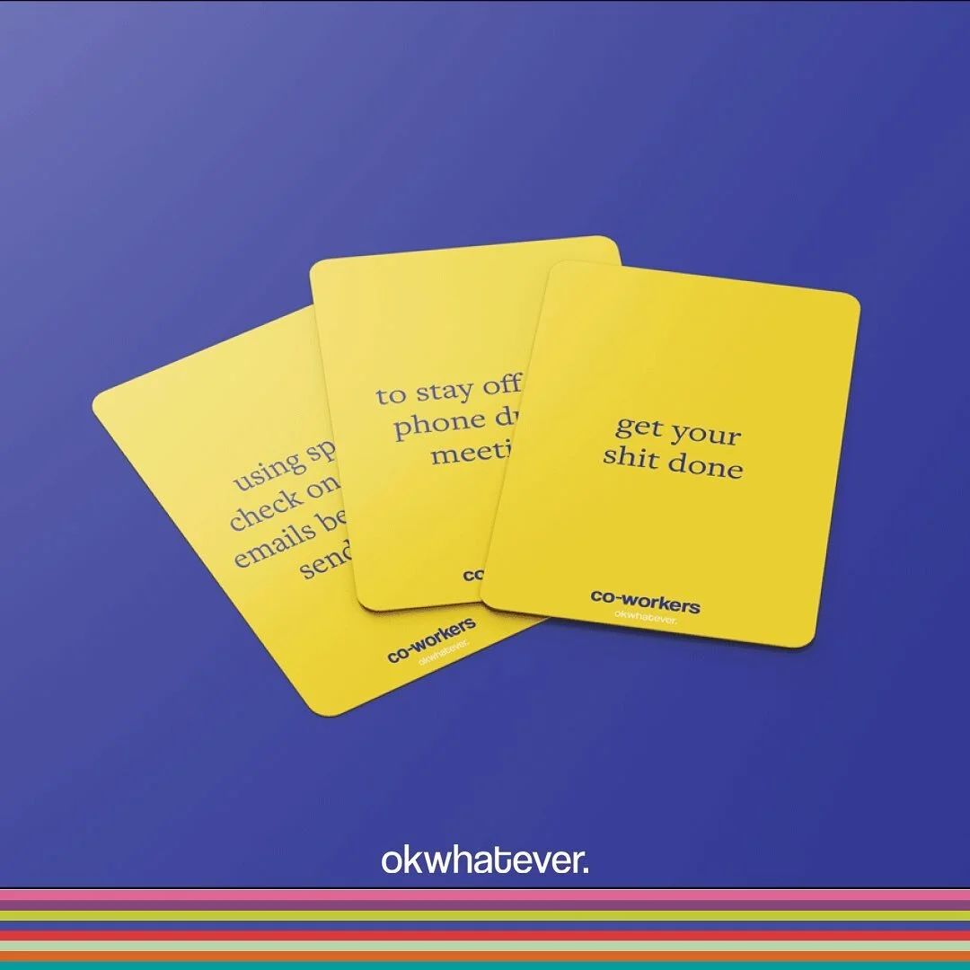 time to tell your co-workers how you really feel with our co-workers collection📨🤦&zwj;♀️

the perfect deck to share your true thoughts &amp; desires in the workplace👩&zwj;💻💡

we know confrontation isn&rsquo;t your strong suit so we&rsquo;ll do t