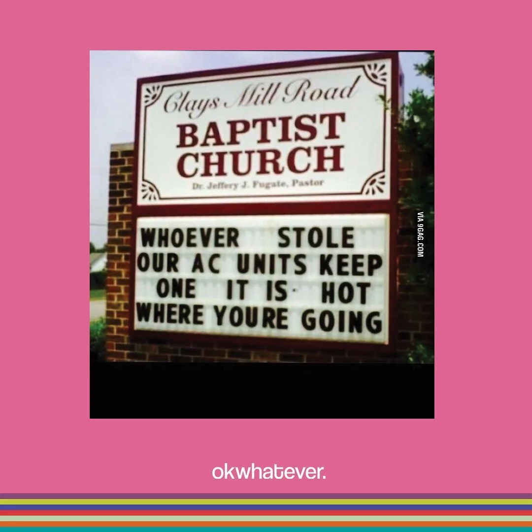 😂don&rsquo;t we all appreciate a good laugh from some passive-aggressive signage😂😈

shop our general collection from ok whatever cards! don&rsquo;t miss out on what could be your new favorite accessory. you know you&rsquo;re definitely gonna need 
