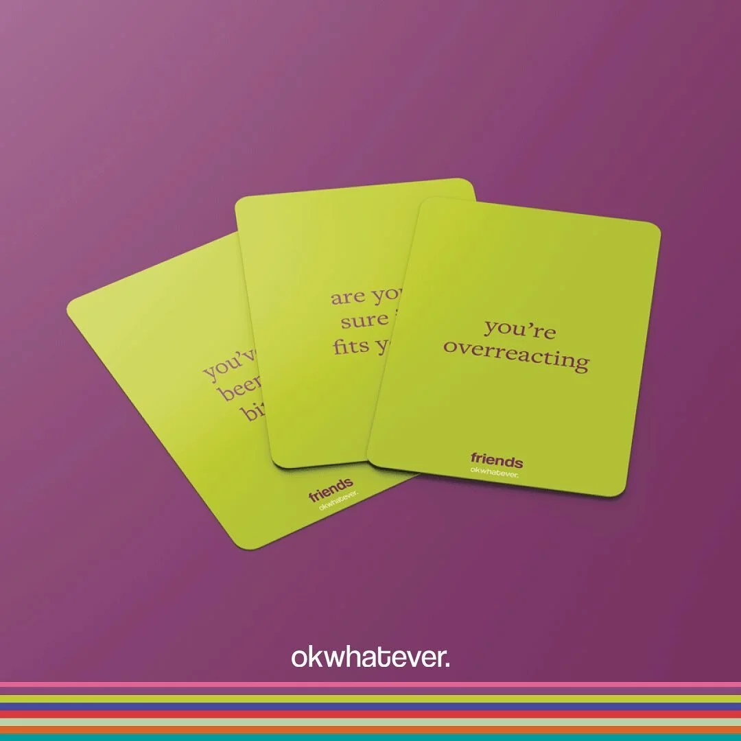 trust me, your friends will appreciate you a lot more with your honesty. 

hey the truth hurts sometimes, but we care about your friends! 

shop your soon to be favorite deck with our friends collection! you don&rsquo;t wanna miss this one💜

#okwhat
