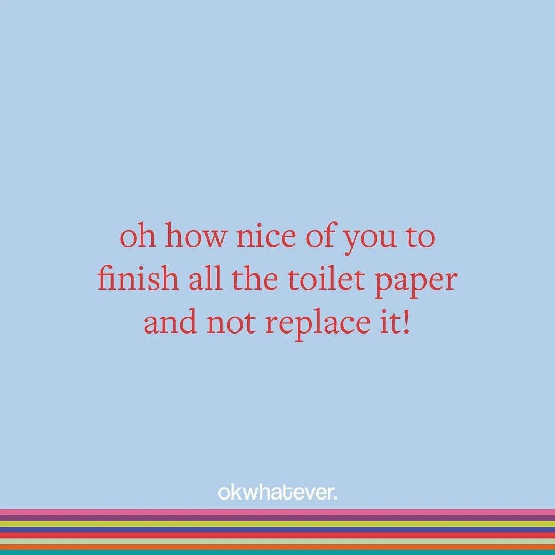 who can relate to this one ?

🥵😡😤🤯😫

why not leave them a card next time instead? our favorite collection contains all the complaints you have about your roommate and puts them into a card for you to easily leave for them anywhere!

avoid verbal