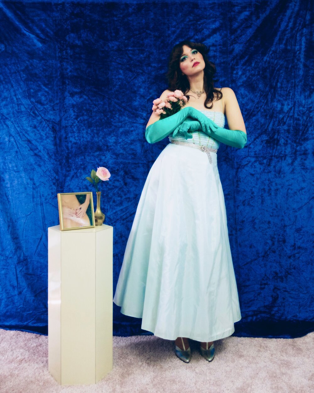 2000 Betsey Johnson Evening sequin and taffeta set — Flower in the Mirror  Vintage