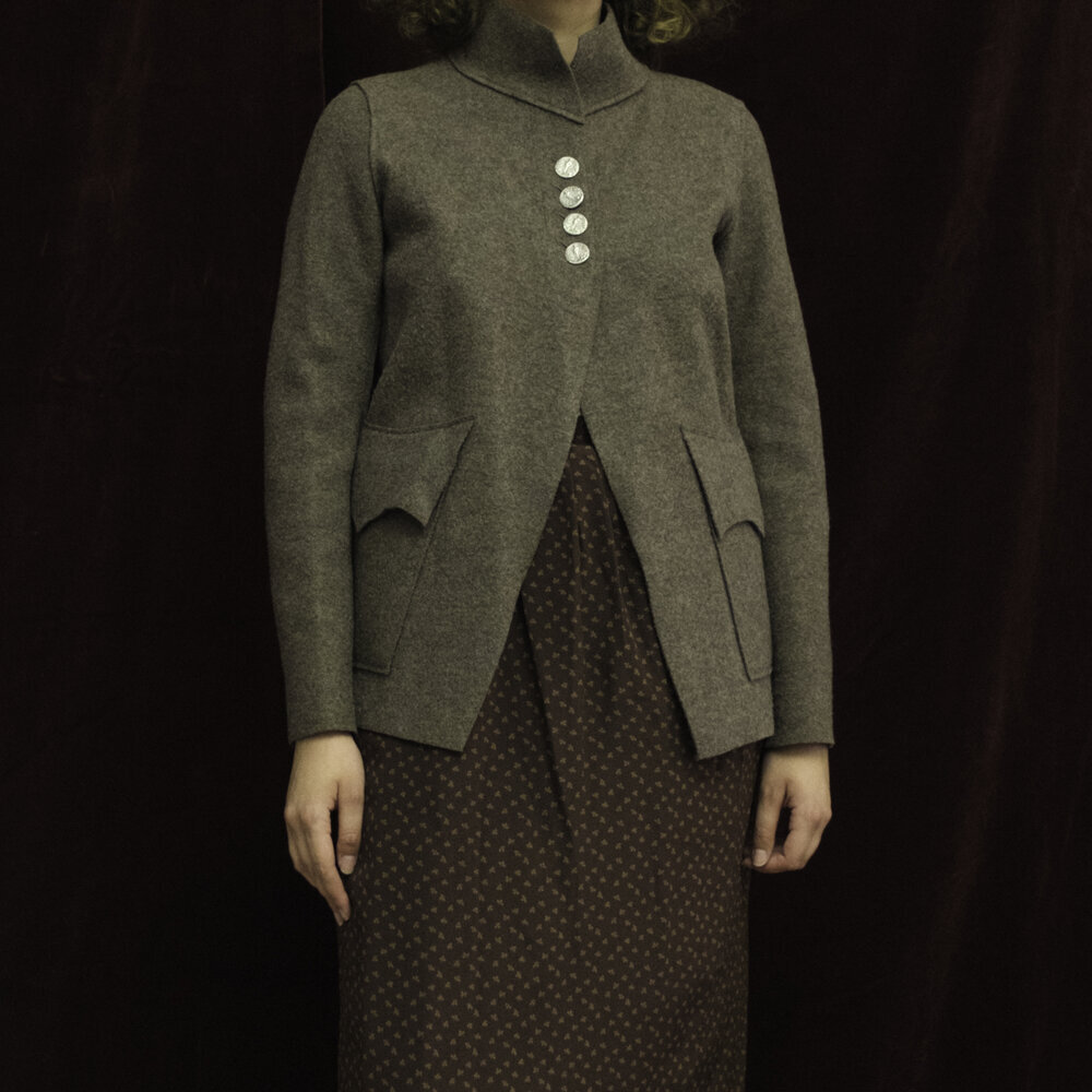 1990s Agnes B. boiled wool jacket — Flower in the Mirror Vintage