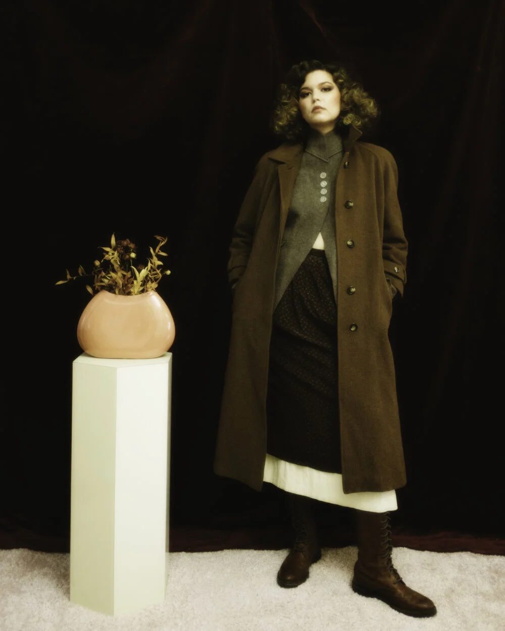 1990s Agnes B. boiled wool jacket — Flower in the Mirror Vintage