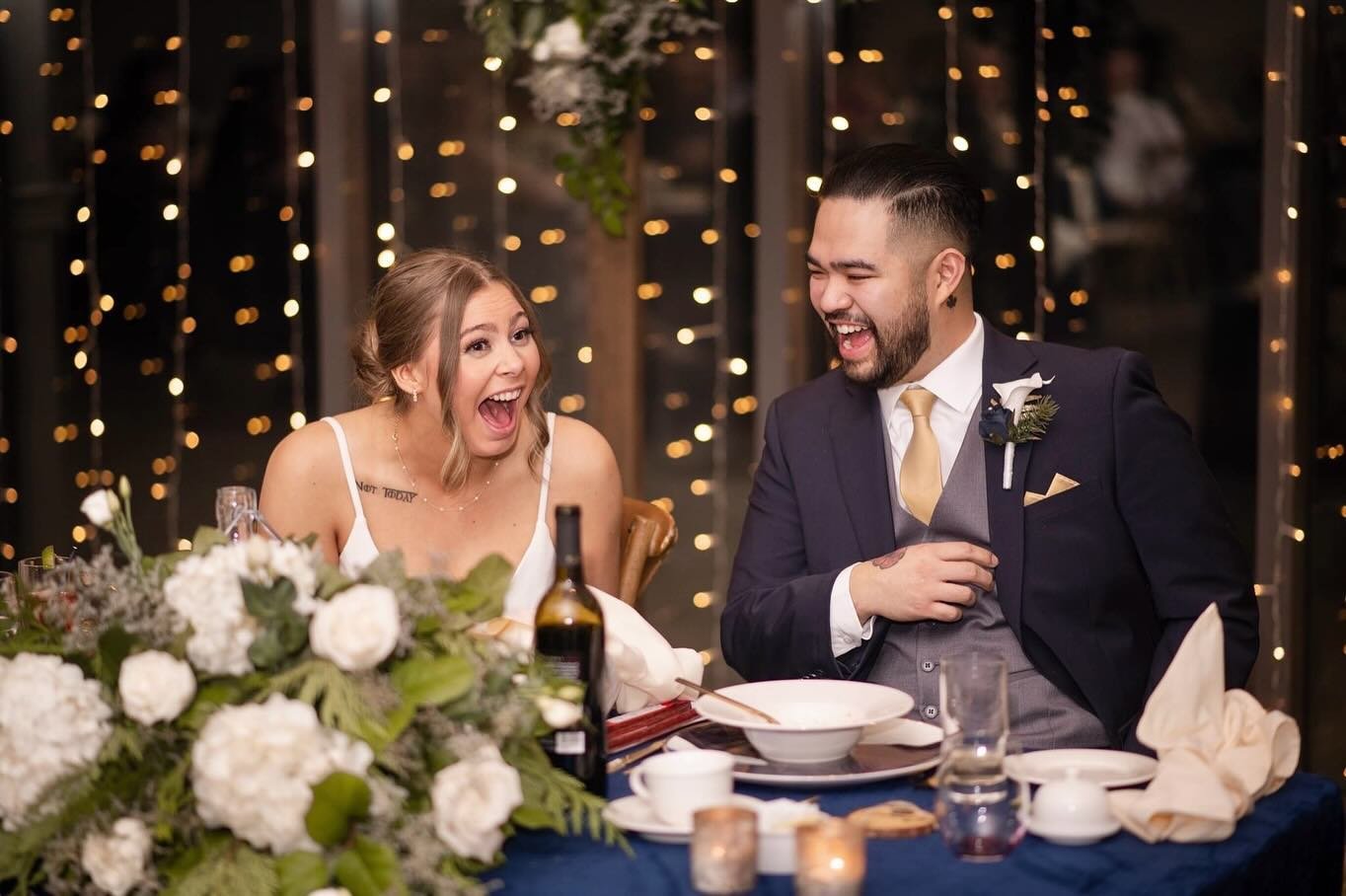 Some of my favourite moments &amp; photographs from a wedding day are the couple&rsquo;s reactions during speeches 🥹 Pro tip: make sure you check out a photographer&rsquo;s reception/low lighting photographs before hiring them! 💡