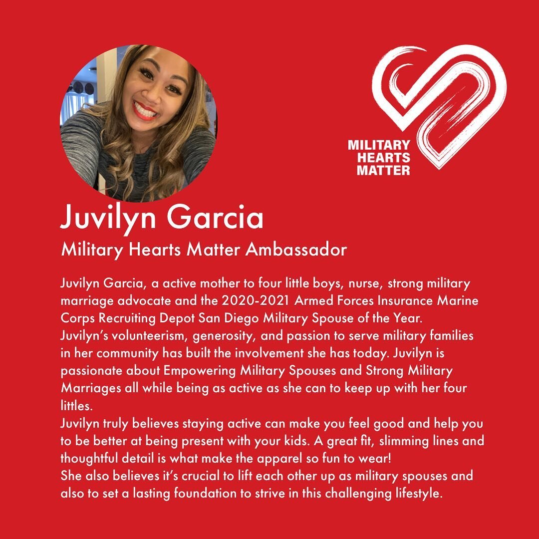 This week&rsquo;s #MilitaryHeartsMatter spotlight is, Juvilyn Ebalo Garcia, Military Hearts Matter Ambassador.