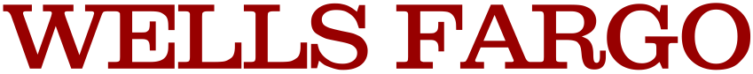 Wells Fargo logo in red text.
