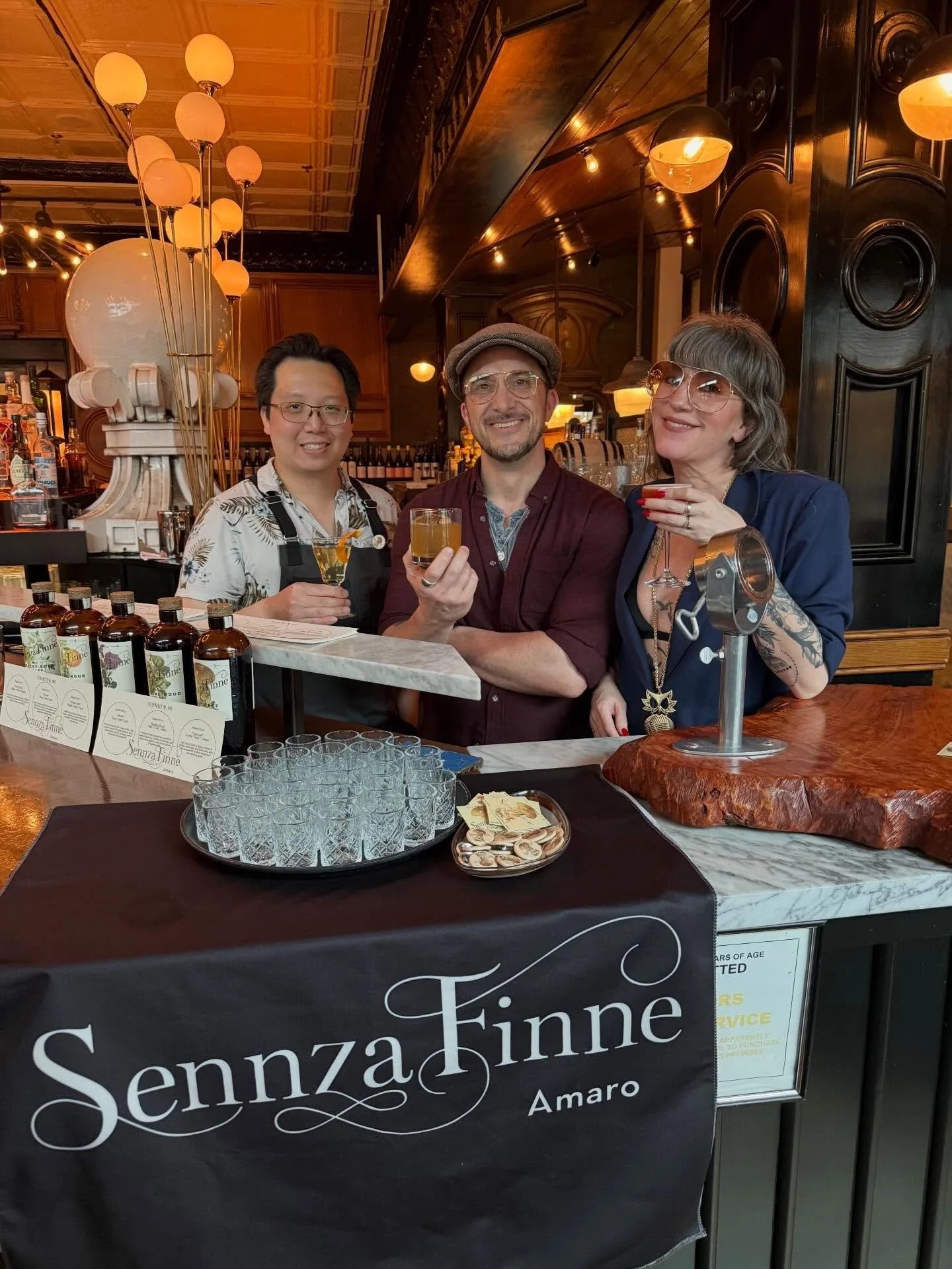 SENNZAFINNE x STONEBURNER @seattlecocktailweek BITTERS + BITES + BACCHANALIA happening nowa!!! 6 pm to 9 pm. All welcome. 21+