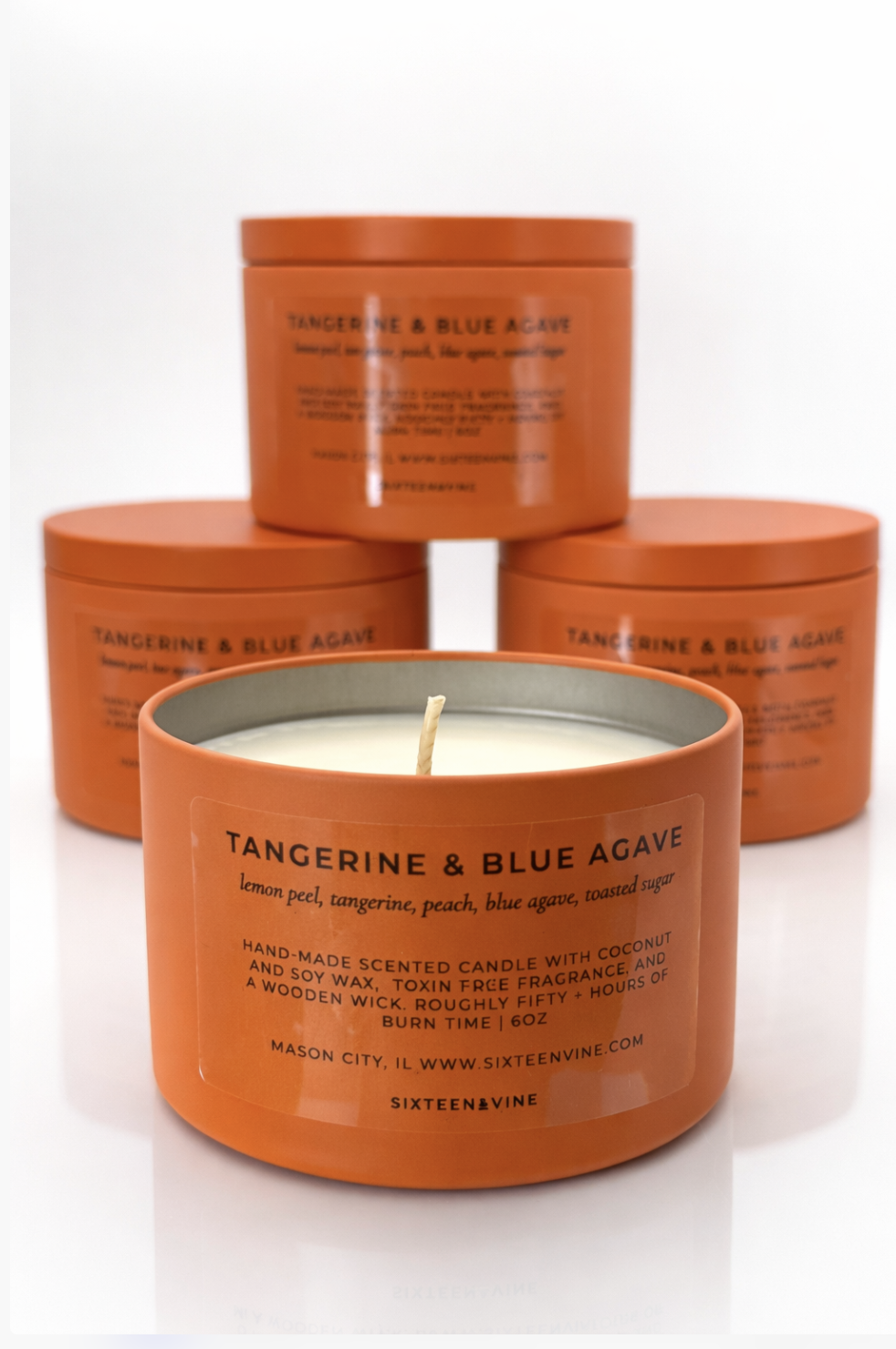 Tangerine & Blue Agave Candle