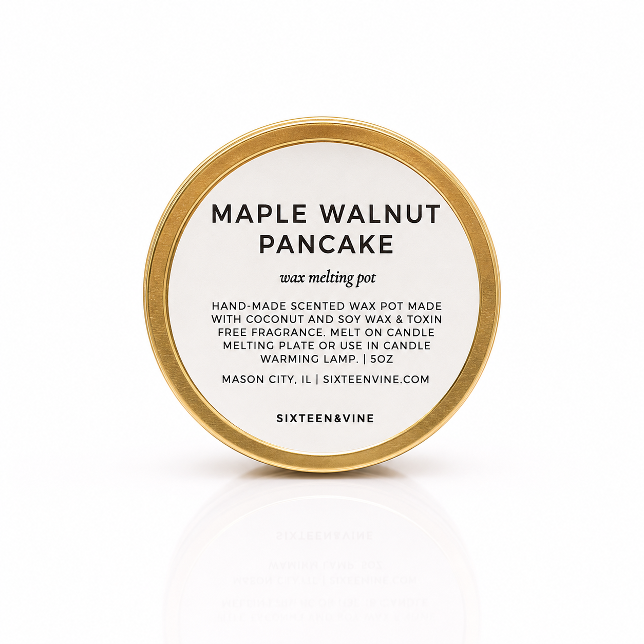Maple Walnut Pancake Wax Pot