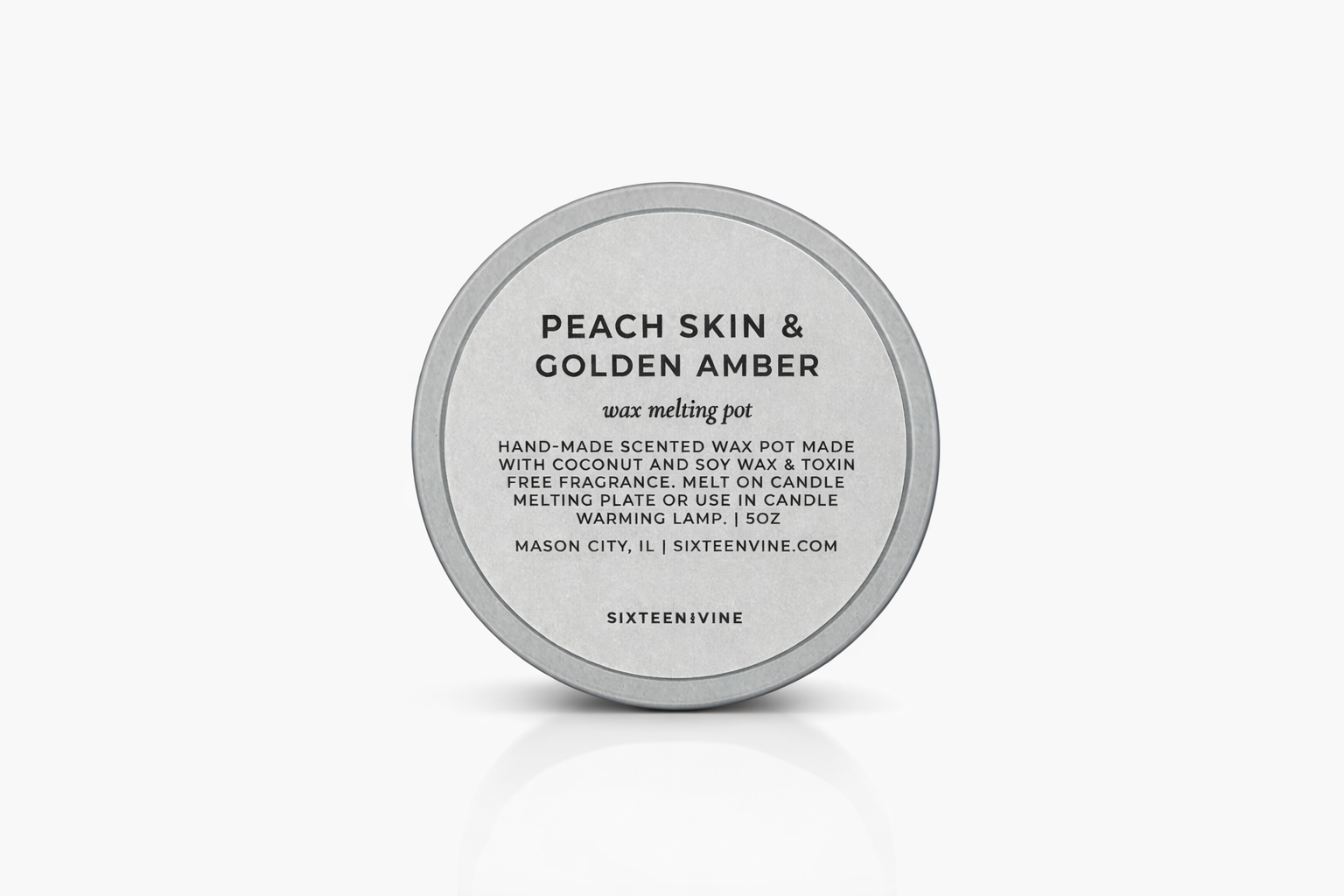 Peach Skin & Golden Amber Wax Pot