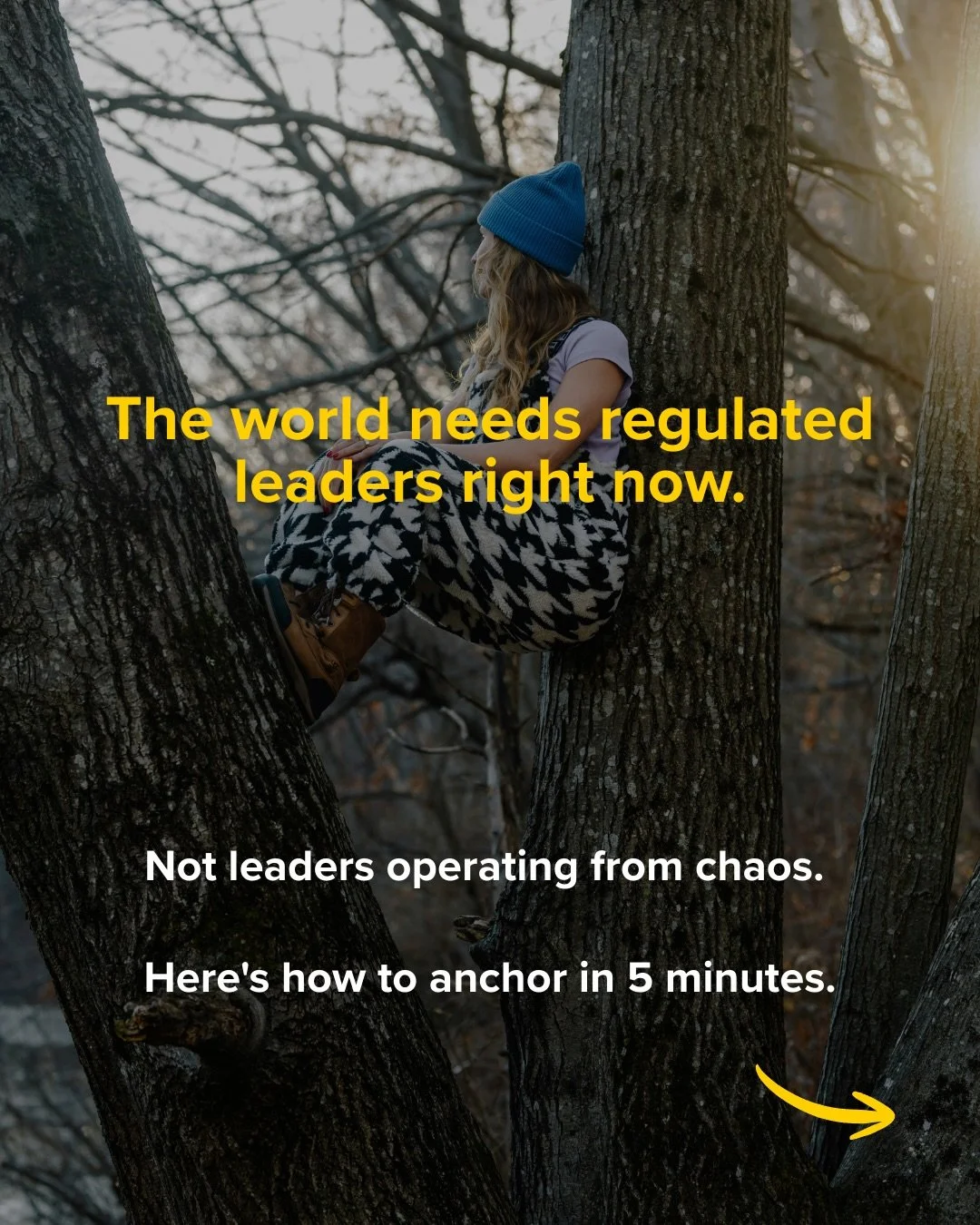The world needs you regulated.

Not calm. Not zen. Not &ldquo;at peace with everything.&rdquo;

Regulated.

Clear-headed enough to discern truth from manipulation. 

Grounded enough to hold boundaries when they matter most. Present enough to stay wit