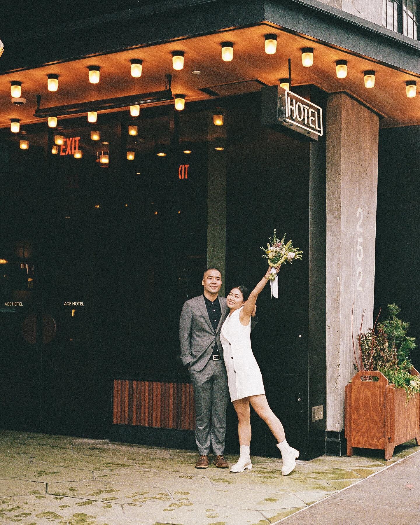 excited to celebrate Xiali and Jay again later this fall at @acehotelbrooklyn 🕊️throwback to when we had brunch there after their civil wedding last year. truly the most gorgeous space and i can&rsquo;t wait to see my chi walk down that aisle 🧡