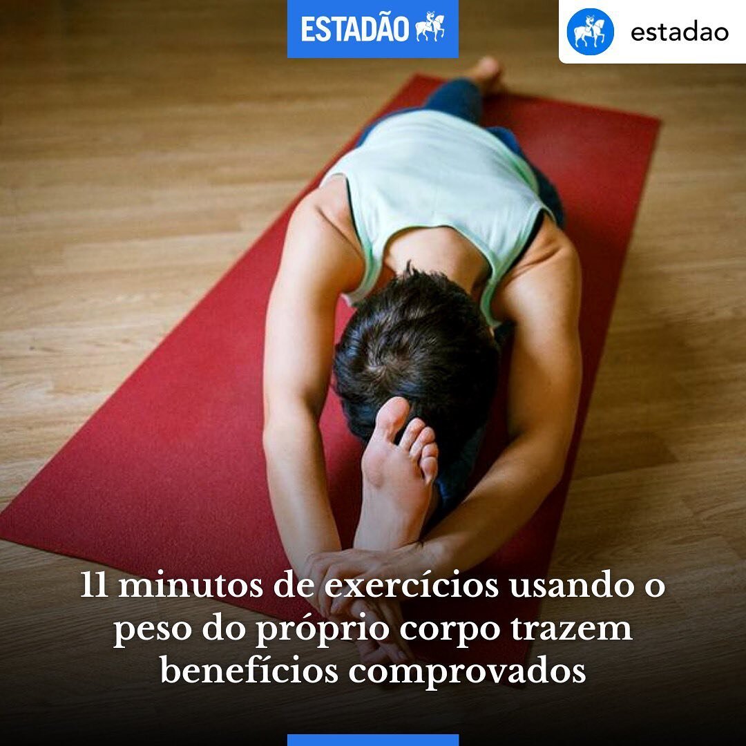 Repost &bull; @estadao EXERC&Iacute;CIOS 🏋️&zwj;♀️ Cinco minutos fazendo flex&otilde;es com saltos e outros exerc&iacute;cios calist&ecirc;nicos melhoram significativamente a resist&ecirc;ncia aer&oacute;bica, de acordo com um dos primeiros experime