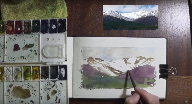 How to Paint Watercolor Landscapes: 14 Steps (with Pictures)