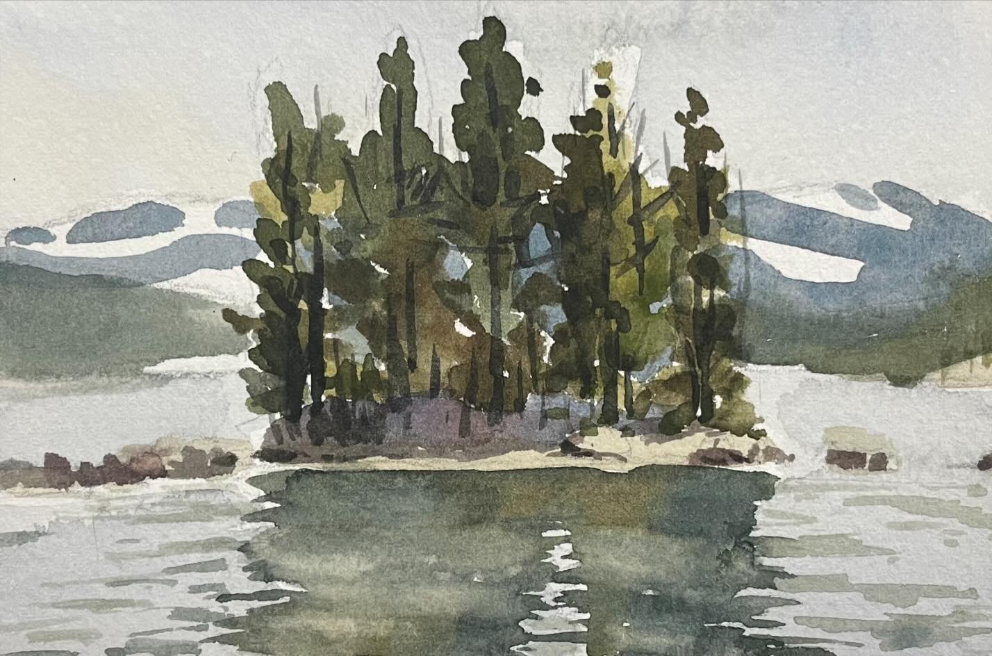 This is a small plein air sketch from 2019. One of my favorites. Probably deserves a larger version soon.