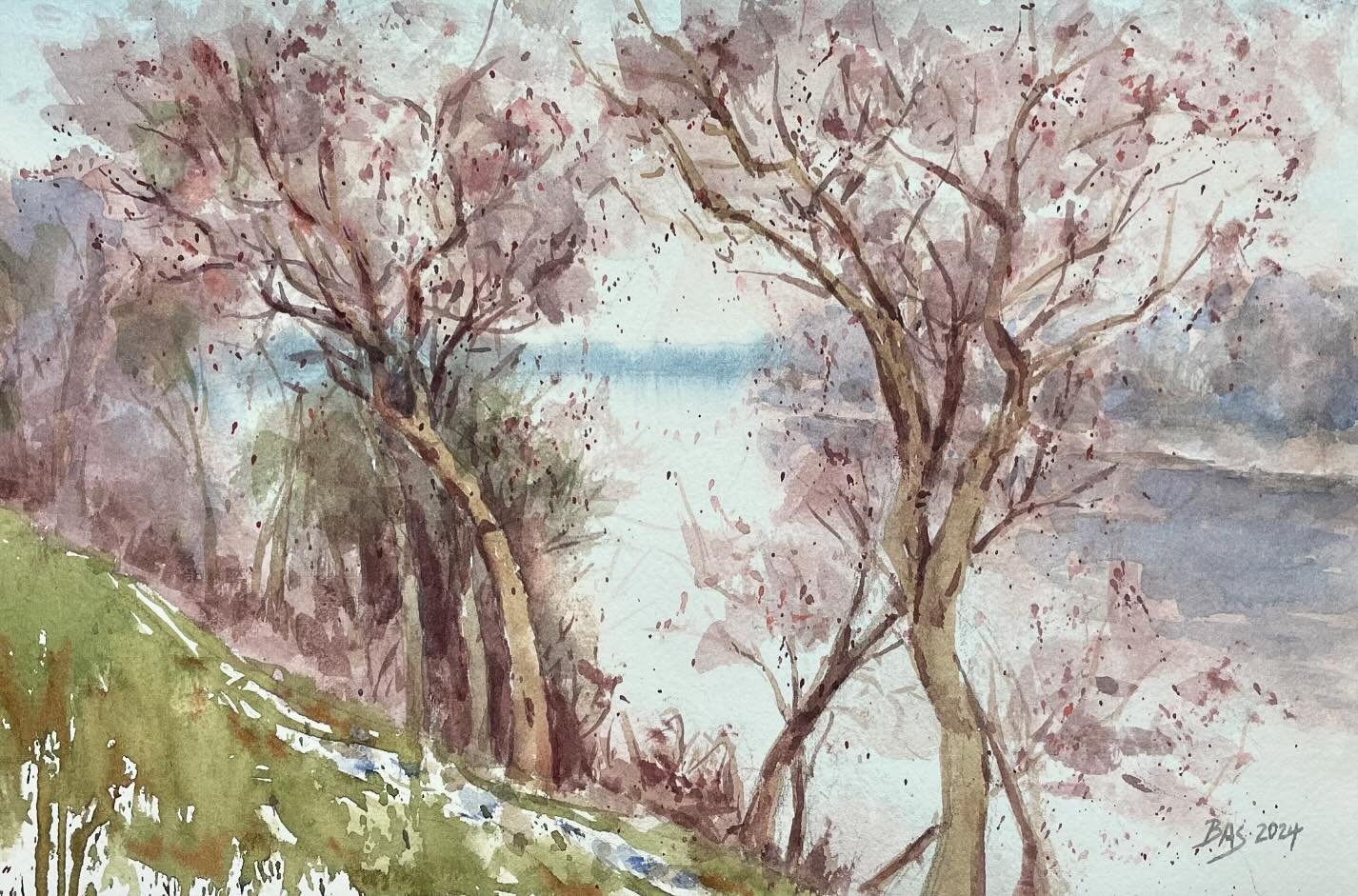 Trees on the Sacramento river. Been wanting to paint this for quite a while and finally did. Pretty happy with the outcome luckily. 

Enjoy your weekend and find some time to work on art 😊