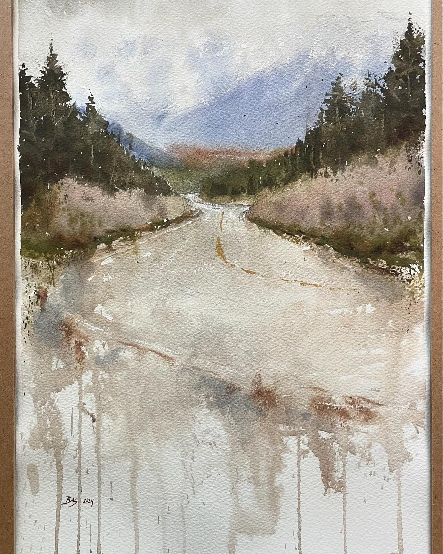 This painting is twice the size of all my other paintings I&rsquo;ve posted. I was experimenting about a month or two ago and had fun with this one. 

Scene from Alaska - Seward Highway. One of the most scenic highways probably in the US.