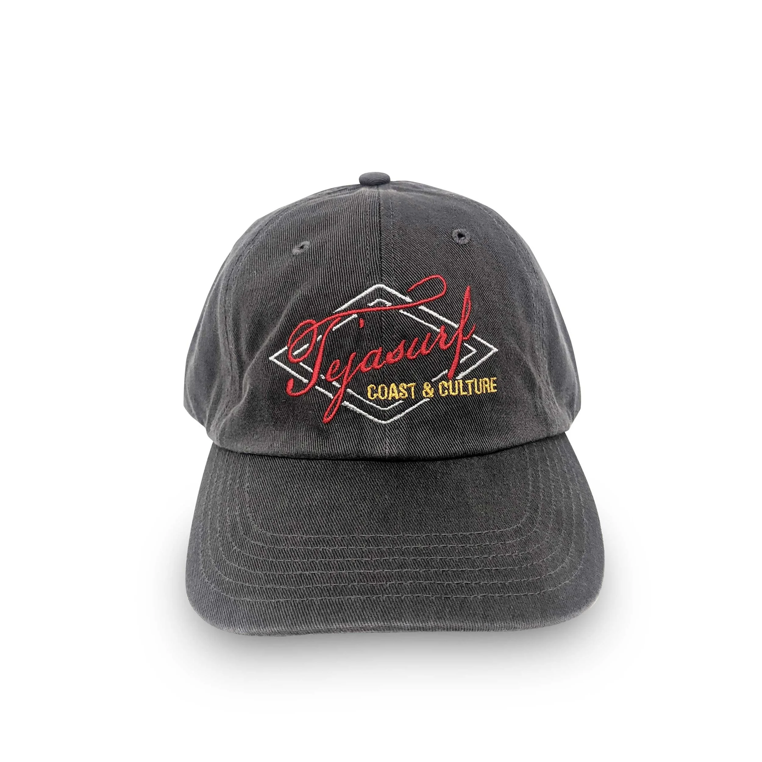 Diamond Script Relaxed Cap – Gray