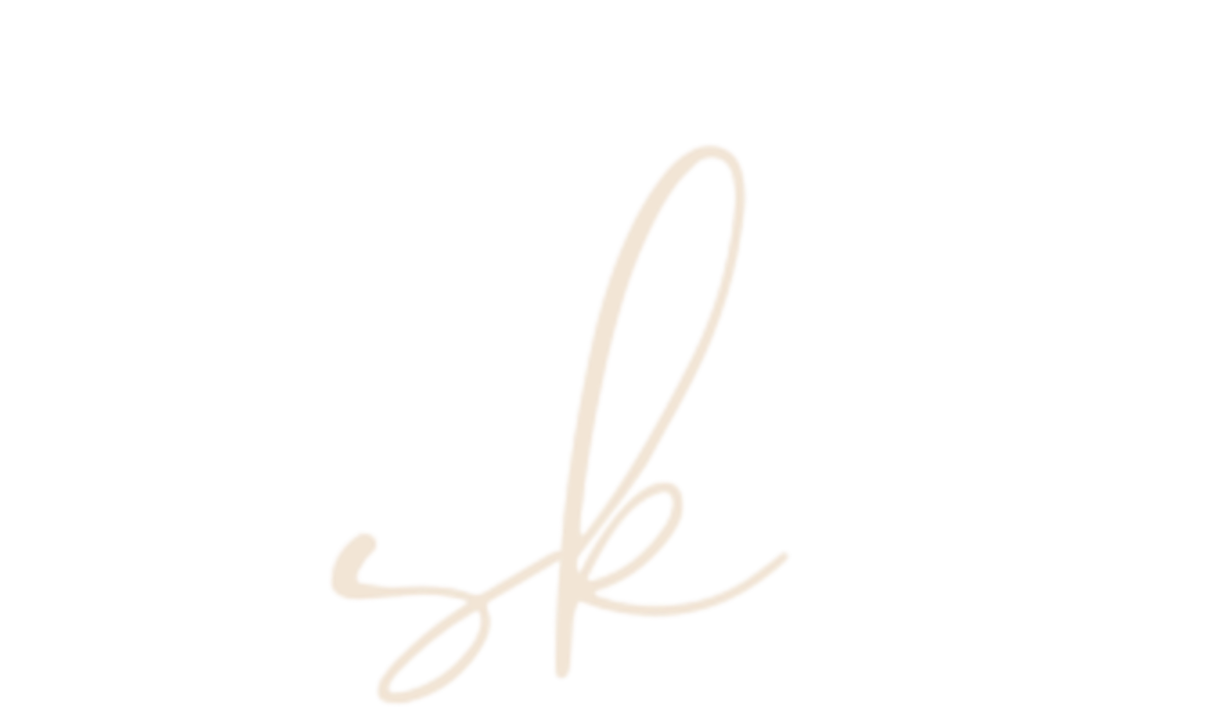 White cursive signature on black background.