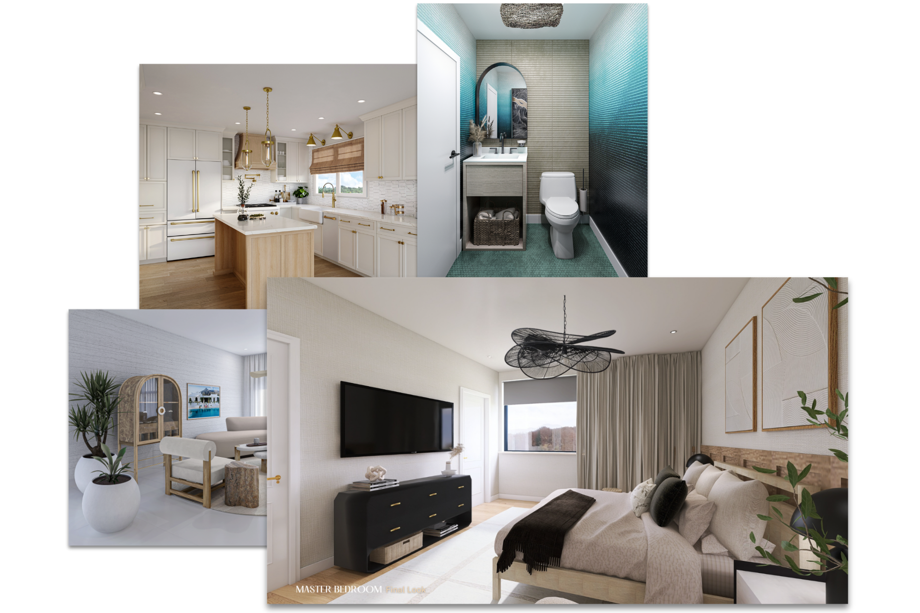 Renderings of interior projects