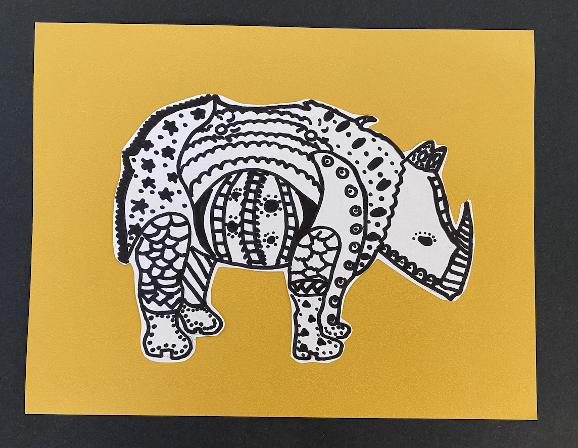 "Ravi the Rhino" by Olivia Cilli