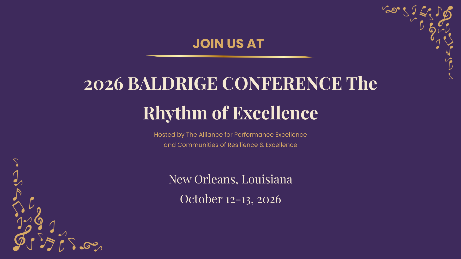 2026 Baldrige Conference