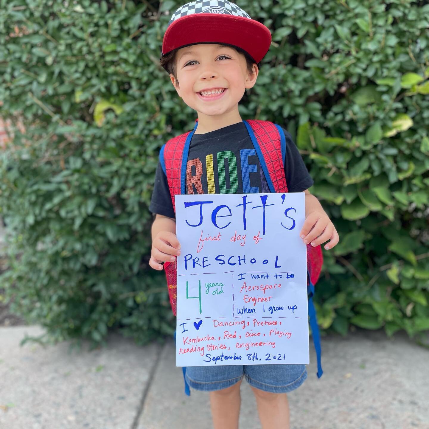 I was too emotional to post this yesterday, but Jett had his first day of preschool!!! So proud of this little man. He was so excited and loved it! I&rsquo;m not crying, you are!!