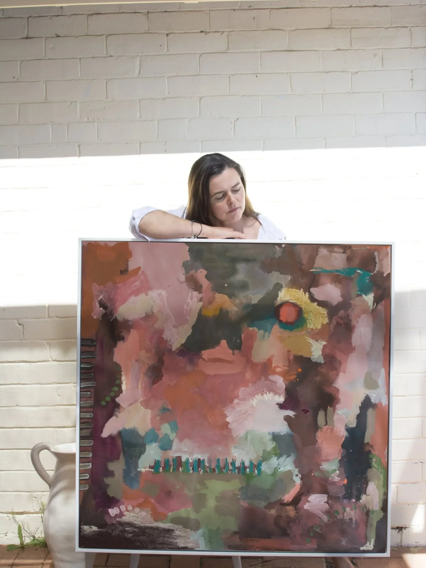 "Lightness of Soul #3" is one piece that recently sold at @inner_west_art_fair. These abstract landscapes have been a beautiful and vulnerable challenge in my practice recently. Inspired by the beautiful Australian landscape, I painted thes