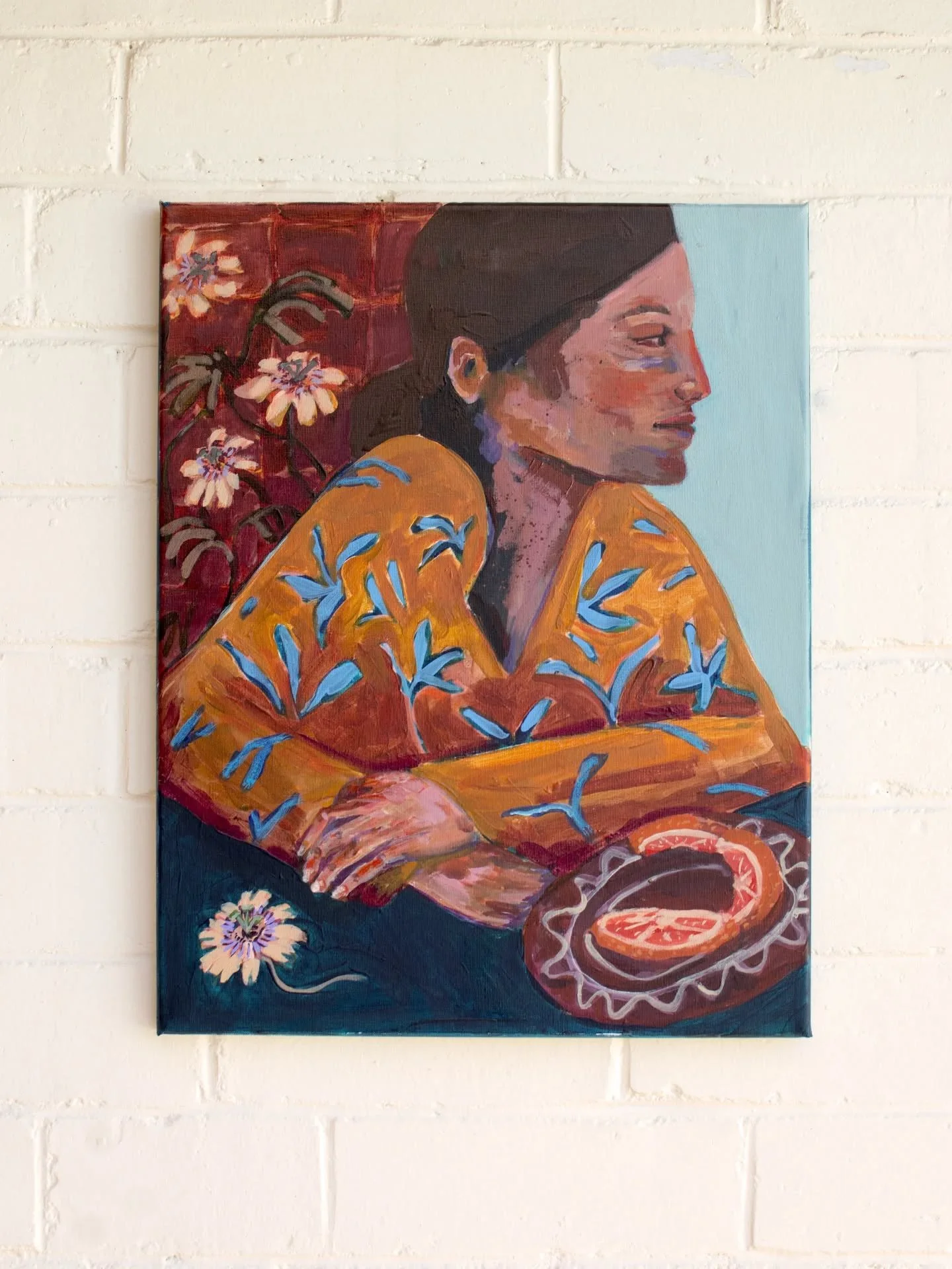 I've been attempting figurative works for a while now, and somehow they never worked out as I had imagined. She's the first I'm happy to share, and I've received a lot of love for her already. It's school holidays here in Perth until the first week o