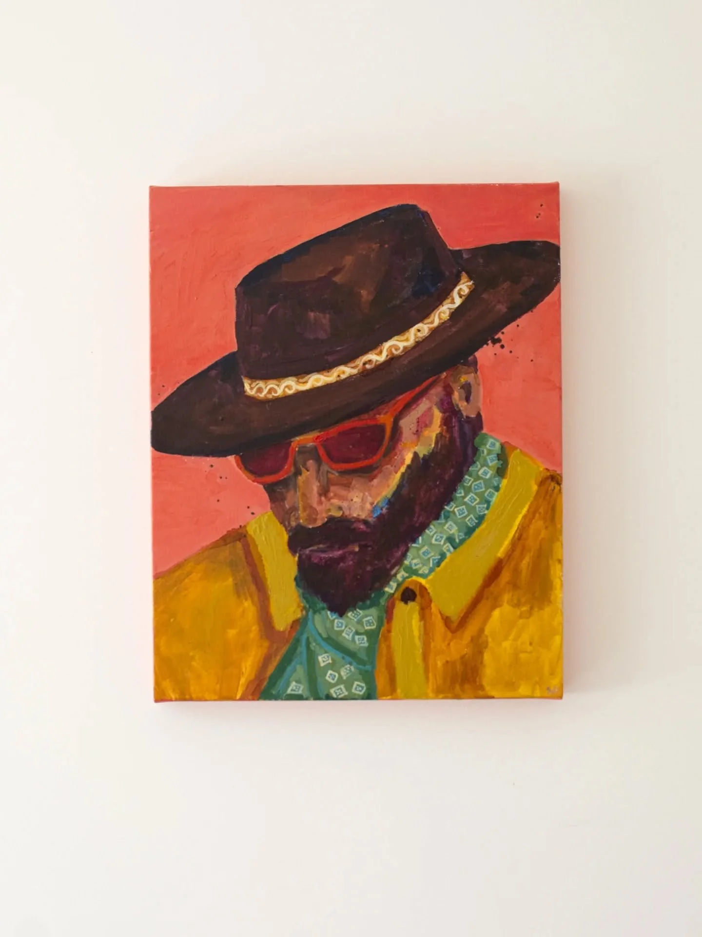 &lsquo;Music Maker&rsquo; came out of nothing but a small nudge and a feeling in my gut.

Usually our slightly pink walls annoy me to no end when I&rsquo;m taking photos of my work, but he looks pretty happy here.

The name came when he was almost fi