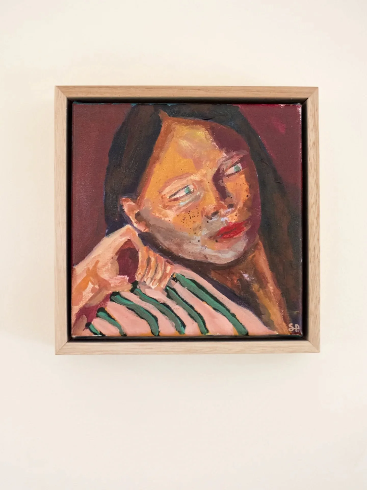 'Next to Me'. There is something about her that I hope I can carry through to more creations 
.
.
.
#australianart #artistsoninstagram #contemporarypainting #abstractpainting #artcollector